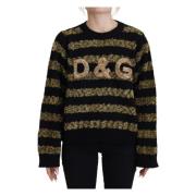 Krystal Kasjmir Sweater - Sort Guld