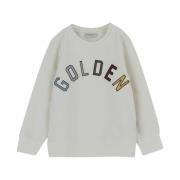 Bomuldssweatshirt i Golden Goose-stil