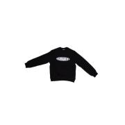Sort Logo Front Sweater Bomuld