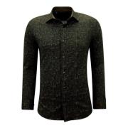 Skjorter til mænd Langærmet med tryk Slim Fit- 3145
