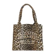 Animal Print Genbrugsbomuld Tote Taske