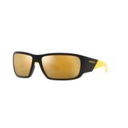 Matte Black Yellow/Gold Sunglasses SNAP II
