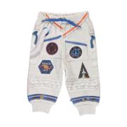 Astronaut Print Casual Bukser