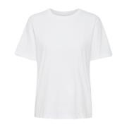 Klassisk Hvid Bomuld T-Shirt