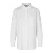 Hvid Maidelina Skjorte med Lomme