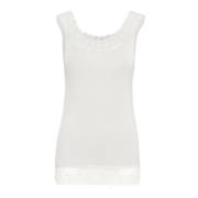Cream Florence Top Toppe T-Shirts 10600385 Chalk