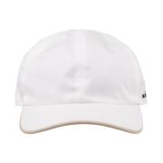 Hvid Baseball Hat med Logo