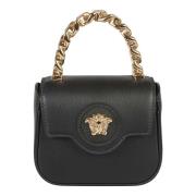 Sort-Versace Guld Kvinders Håndtaske