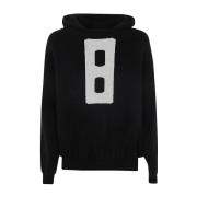 Sort Boucle 8 Hoodie