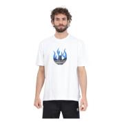 Hvid Flames Logo T-shirt