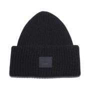 Sort Uld Patch Beanie