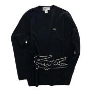 Sort Uld Lacoste Collab Sweater