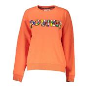 Orange Bomuldssweater med Logo