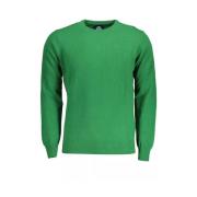 Grøn Uldskjorte med Lange Ærmer