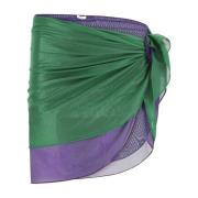 To-tone stretch nylon sarong nederdel