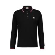 Langærmet polo -shirt