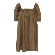 Gestuz Lizagz Linen Short Dress Kjoler 10909293 Stone Gray