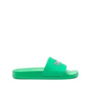 Bright Green Slider Sandaler