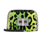 Acid Green Black Skuldertaske