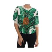 Tropisk Paillet Ananas Sweater