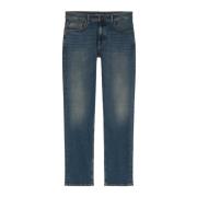 Regular Fit Cross-Hatch Denim Jeans