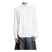 Klassisk Hvid Skjorte med Unikke Detaljer