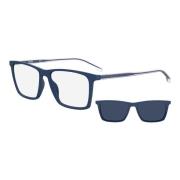 Matte Blue Solbriller med Blå Clipon