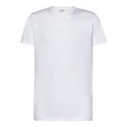 Hvide T-shirts og Polos med Logo Broderi
