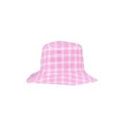 Pink Vichy Linen Bob Hat