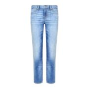 Blå Bomuld-Polyester Jeans Lys Blå