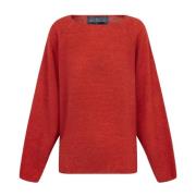 Rød Alpaca Merino Uld Sweater