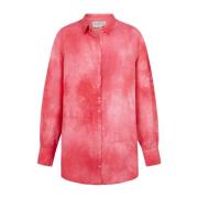 Pink Silke Skjorte Maltinto Stil