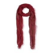 Bicolor Rød Cashmere Silketørklæde