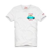 Hvid italiensk surfer T-shirt