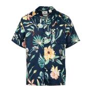 Hawaiian Blomsterprint Bomuldsskjorte