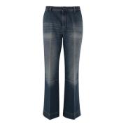 Denim Jeans med Strygefolder