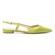 Satin Slingback Flade Sko