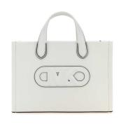 Hvid læder lille håndtaske Gigi stil