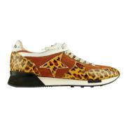 Leopard Print Læder Sneakers