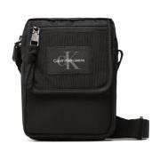 Justerbar Polyester Across-Body Taske med Logo