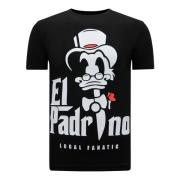 EL Padrino Print T-shirt Herre