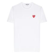 Unisex T-Shirt med Rødt Hjerte