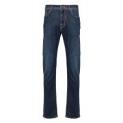 Slim-fit Blended Cotton Jeans