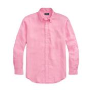 Pink Langærmet Sports Skjorte