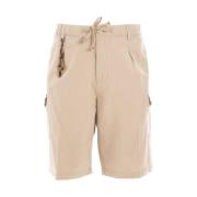 Cargo Linned Bomuld Shorts