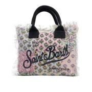 Bomuld Shopping Taske med Blomsterprint