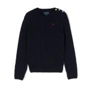 Hunter Navy Cable Sweater Pullover