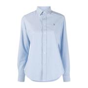 Klassiske Button Front Langærmede Skjorter