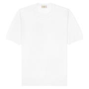 Hør Bomuld Hvid T-Shirt