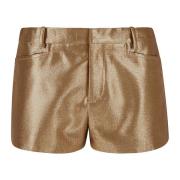 Gyldne Lurex Uld Shorts